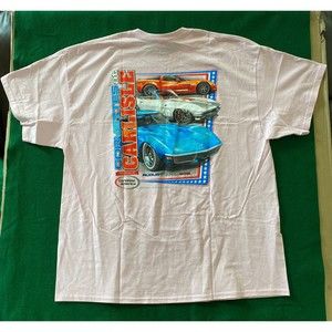 Corvette T Shirt Tee C2 C3 C6 Stingray Chevy Carlisle 2018 Pink